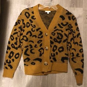 Abound Leopard Cardigan size XS
